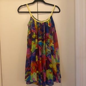 Gianni Bini flowy multicolored mini dress